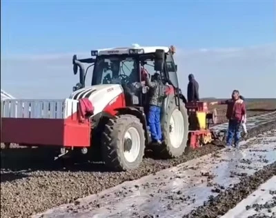 Multi aðgerð Hand ýta kartöflu lauk hvítlauks planter vél 7 röð fræ planter með varahlutum fyrir búskiptara